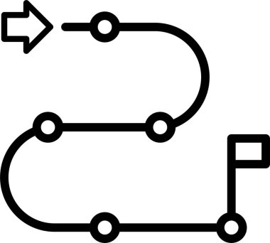 rota navigasyonu, konum GPS simgesi, vektör çizimi