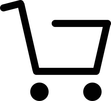 ecommerce sepeti işareti, beyaz arkaplanda alışveriş simgesi 