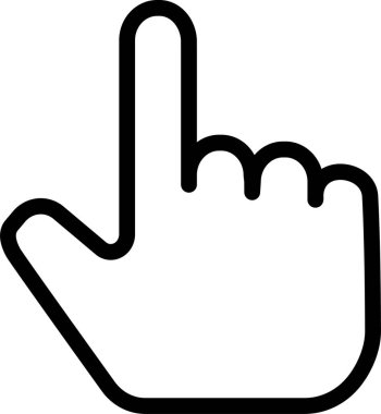 Fare imleç simgesi ana hat biçiminde 