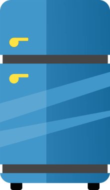 Buzdolabı. Web simgesi basit illüstrasyon