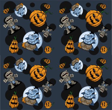 Mutlu cadılar bayramı arkaplan şablonu çizimi