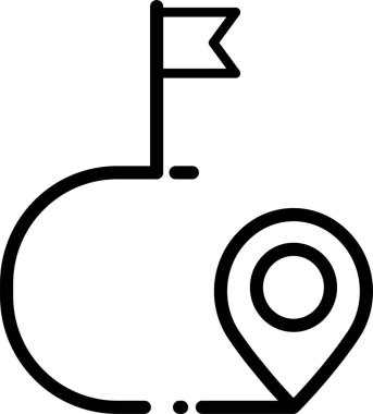 konum belirleyici harita simgesi vektörü