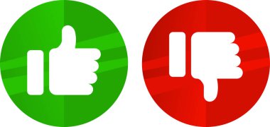 ikondan hoşlanmadım. Baş parmak işareti. resimleme tasarımı