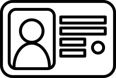 Kart simgesi, vektör illüstrasyonu