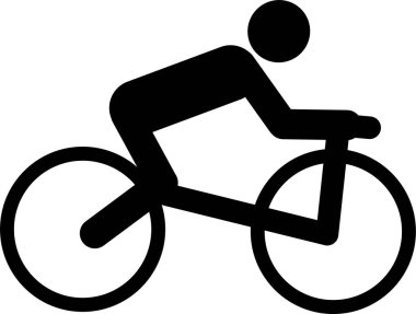 düz bisiklet simgesi çizimi