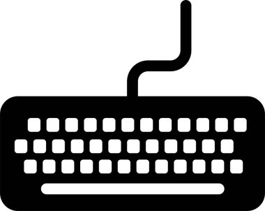 Klavye simgesi vektör illüstrasyon tasarımı