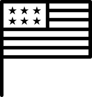 Amerikan bayrağı vektör resimleme tasarımı