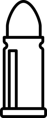 kurşun siyah ve beyaz simgesi, vektör illüstrasyonu