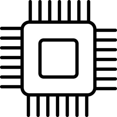 Çip. Web simgesi basit tasarım