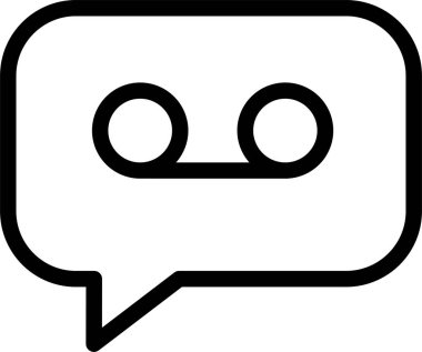 Sohbet mesajı vektör illüstrasyonu