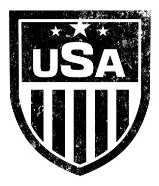 ABD bayrağının basit düz vektör çizimi