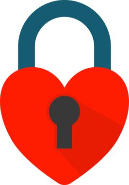 Beyaz arkaplanda asma kilit güvenlik simgesi 