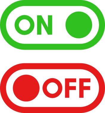 Beyaz arkaplanda vektör işaretleri değiştir. vektör illüstrasyonu.