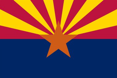 Arizona Eyaleti 'nin düz hali..