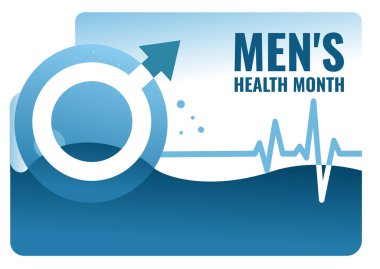 Erkek Sağlığı Ayı Renkli Sancak Şablonu