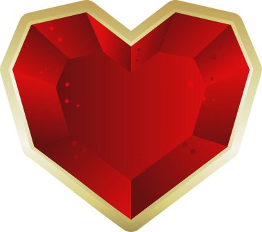 kalp ikonu vektör illüstrasyon tasarımı