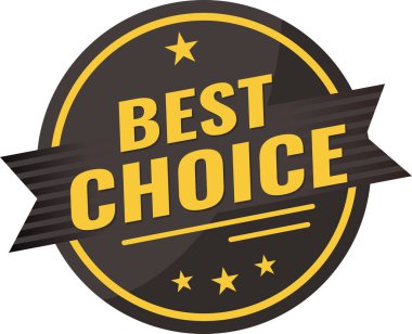 En iyi seçim etiket vektör çizim