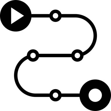 rota navigasyonu, konum GPS simgesi, vektör çizimi