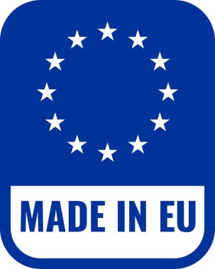 eu sticker vektör illüstrasyonunda yapılmıştır