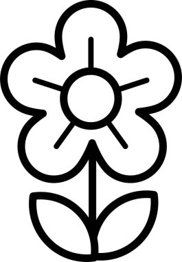 çiçek çiçeği, modern düz vektör resmi