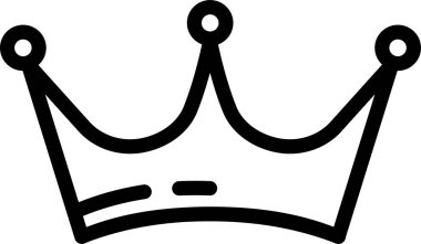 Crown Simge Vektör Resimleri Beyaz Arkaplanda 