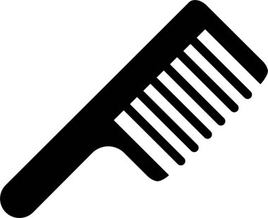 Basit tarak ikonu vektör illüstrasyonu