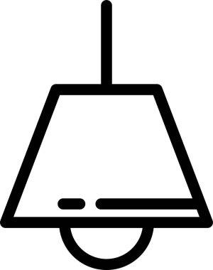 Tavan lambası. Web simgesi basit illüstrasyon