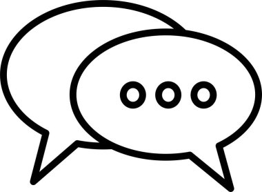 Sohbet mesajı vektör illüstrasyonu