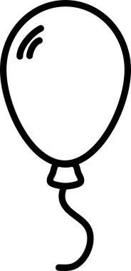 Balon. Web simgesi basit illüstrasyon 