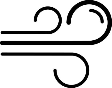 Rüzgâr. Web simgesi basit illüstrasyon