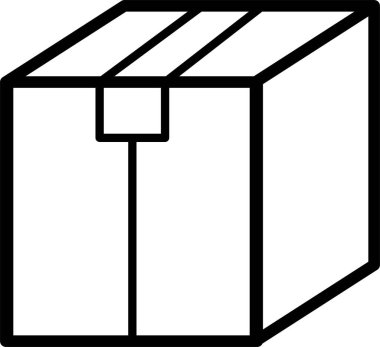 Paket simgesi, vektör çizim kutusu