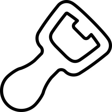 şişe açacağı, ticari kullanım için basit doğrusal resim