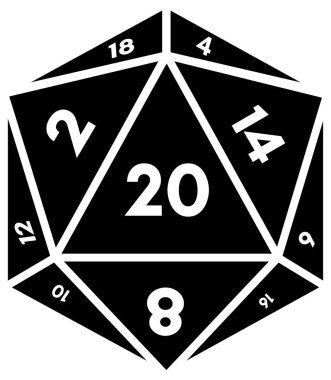 Oyun için zar, basit modern vektör simgesi