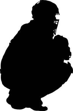 Amerikan futbolcu, vektör illüstrasyon