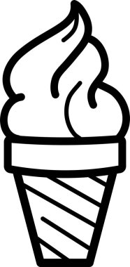 Dondurma ağı ikonu. Vektör illüstrasyonu