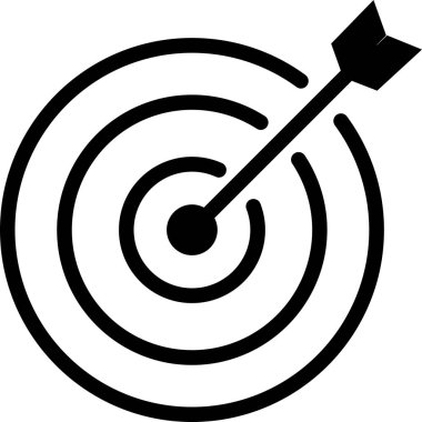 Hedef. Web simgesi basit illüstrasyon 