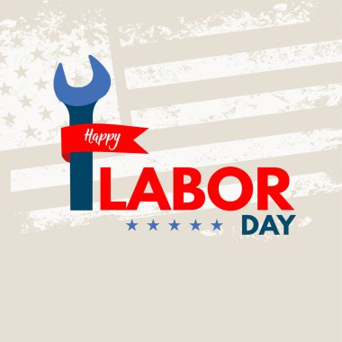 İşçi Bayramı arkaplan tasarımı, vektör illüstrasyonu 