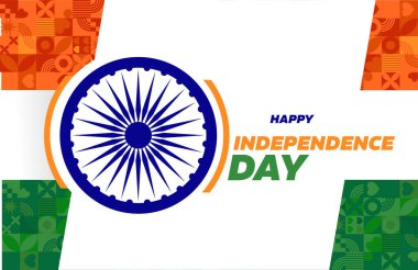 Mutlu Hint Bağımsızlık Günü arka plan tasarımı