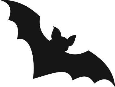 Beyaz arkaplanda yarasa ağ simgesi, vektör illüstrasyonu 