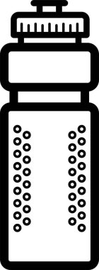 şişe simgesi, basit vektör illüstrasyonu