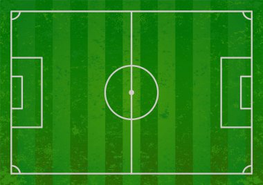 Futbol alan simgesi, vektör çizim