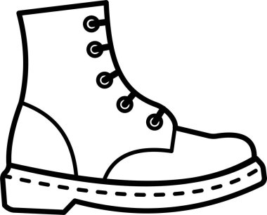 Ayakkabı ağı simgesi, erkek ayakkabısı işareti, basit illüstrasyon