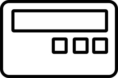 Kart kartı, web simgesi basit illüstrasyon