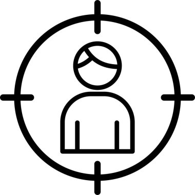 Hedef. Web simgesi basit illüstrasyon