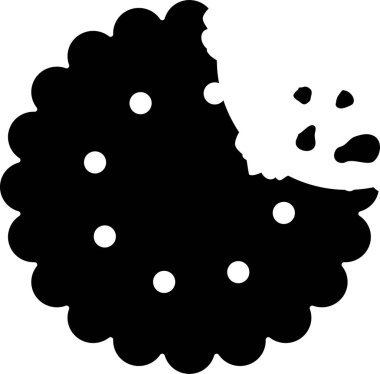 Yuvarlak kurabiyeler ekmek kırıntıları ve delikler gösteriyor.