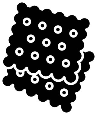 Noktalı desenler içeren yığılmış kare krakerler