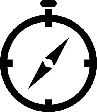 Web simgesi, vektör çizim pusula