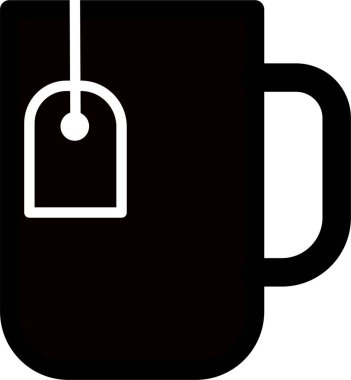 Çay fincanı, ana hatlarıyla içecek ikonu