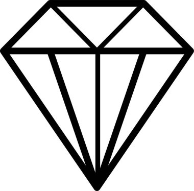 Elmas. Web simgesi basit tasarım