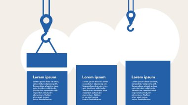 simgeli vektör bilgi tasarım şablonu